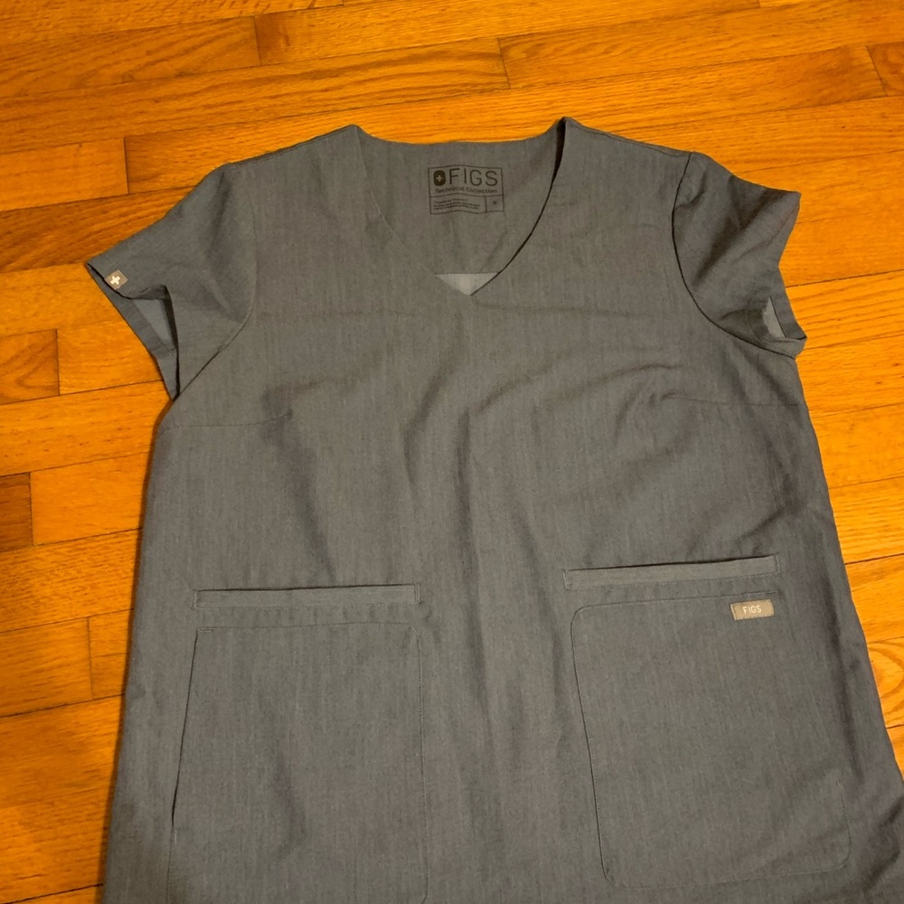 Charcoal Gray Scrubs Set by Figs